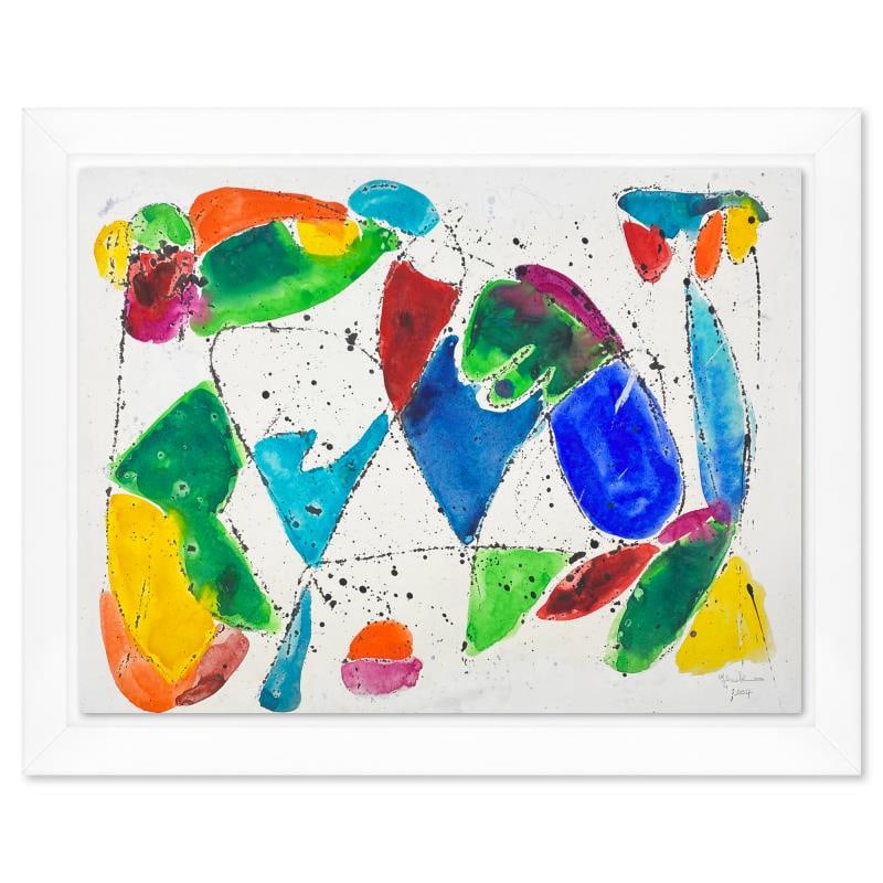 Untitled by Cook Original: This is an original acrylic painting on paper by Jenik Cook. Hand signed by the artist, it includes Letter of Authenticity. This piece comes from the artist's personal collection. Measures approximate