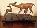Doe & Fawns by Loet Vanderveen