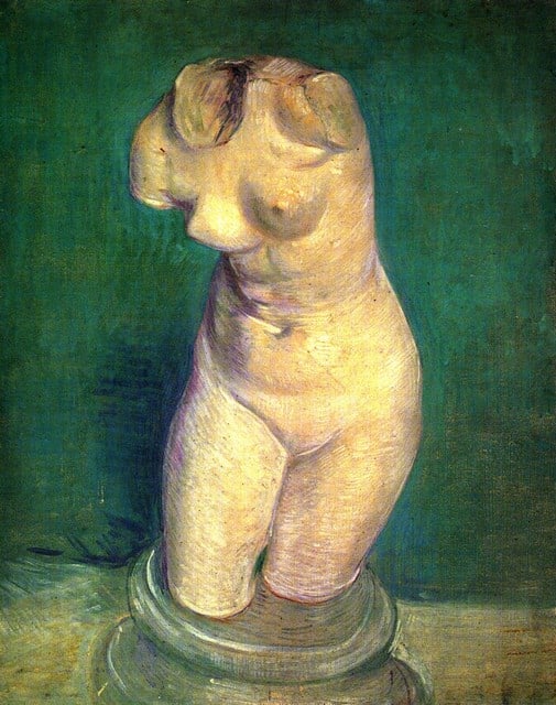 Van Gogh - Plaster Statuette Of A Female Torso 6: Artist: Vincent Van Gogh - Title: Plaster Statuette of a Female Torso 6 - Medium: Fine Art Reproduction Giclee on Archival Canvas - Image Size: Approximately 32 inches x 25.25 inches - Unframed on Uns