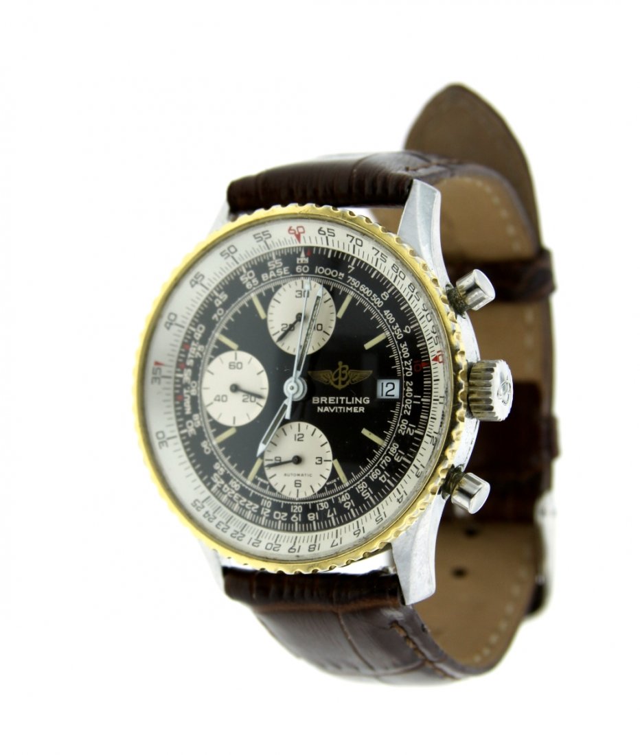 Gents Breitling Navitimer Chronograph Wristwatch A3832: Gents Breitling Navitimer Chronograph Wristwatch A3832. Excellent Condition! FD1082MK. One gents, Breitling Navitimer Chronograph wristwatch electronically tested Stainless Steel, Case: 40mm diameter,