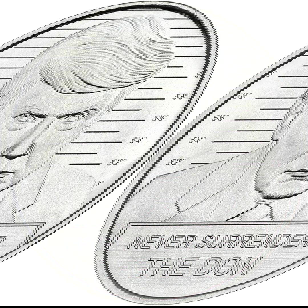 Donald Trump Mugshot 1oz .999 Fine Silver Coin Auction