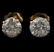 14KT Yellow Gold 1.50ctw Diamond Solitaire Earrings GB8