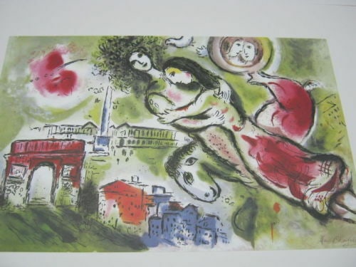 Romeo and Juliet by Chagall, Marc: Romeo and Juliet by Chagall, Marc. Limited Facsimile Signed Lithograph. Dimensions: 22.5 x 32.5. Excellent Condition.