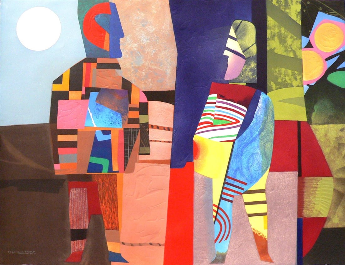 Tomorrows Children by Max Papart: Serigraph on Paper, 39 x 51, unframed w/COA