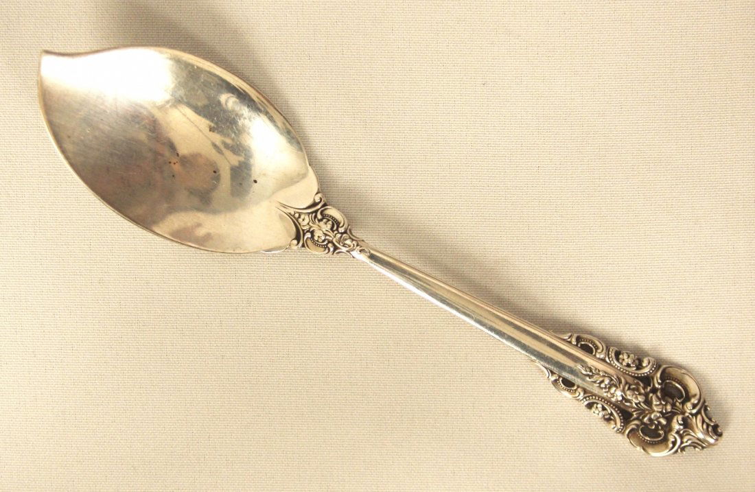 Vintage Wallace Sterling Silver Jelly Spoon "Grand Baro