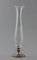 Vintage Floral Etched Glass Bud Vase Sterling by Empire