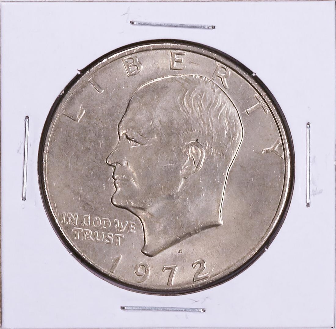1972 Eisenhower Dollar Coin: One 1972 Eisenhower Dollar Coin. Great for any collection!