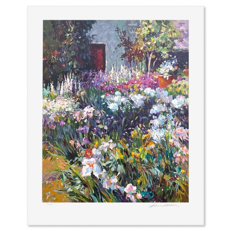 The Red Door by Henri Plisson (1933-2006): "The Red Door" is a limited edition serigraph on paper by Henri Plisson (1933-2006), numbered 20/20 and hand signed by the artist. Includes Letter of Authenticity. Measures approx. 33.5" x 27" (border