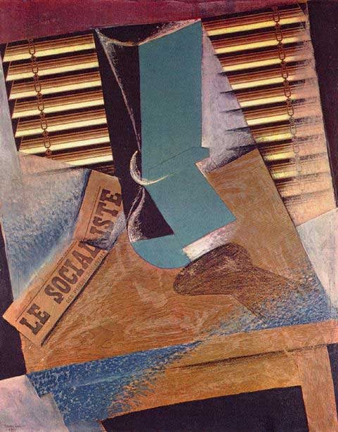 Juan Gris - The Blind: Artist: Juan Gris - Title: The Blind - Medium: Fine Art Reproduction Giclee on Canvas - Image Size: Approximately 25.5 inches x 20 inches - Unframed on Unstretched Canvas - Biography: Jose Victoriano