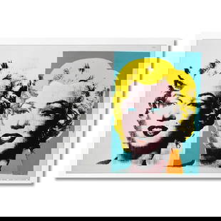 Double Marilyn by Warhol (1928-1987): "Double Marilyn" is a poster on paper (1962) by Andy Warhol (1928-1987). Includes Letter of Authenticity. Measures approx. 27" x 19" (image). This piece has minor creases but is in overall good condit