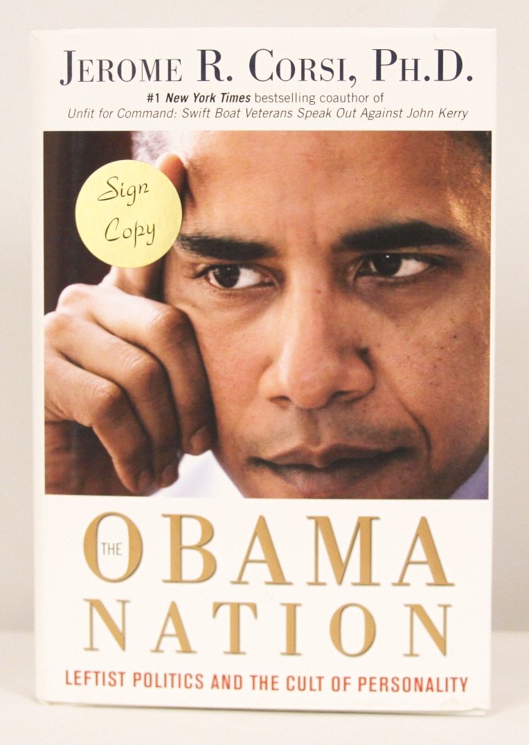 Autographed Copy of "The Obama Nation" BK179: Autographed Copy of The Obama Nation" BK179. As-Is Condition! SM62AR. This copy of "The Obama Nation" is autographed by the author, Jerome R. Corsi. Thank you for viewing this lot! We are always addin