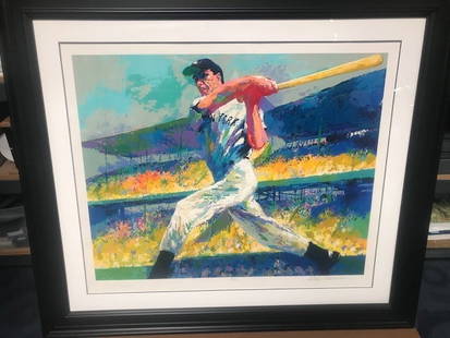 The DiMaggio Cut by LeRoy Neiman (1921-2012): The DiMaggio Cut" by LeRoy Neiman (1921-2012) - Hand Signed by LeRoy Neiman and the featured baseball legend Joe DiMaggio - Certificate of Authenticity included - Limited Edition #383 of 458 - 54" x 4