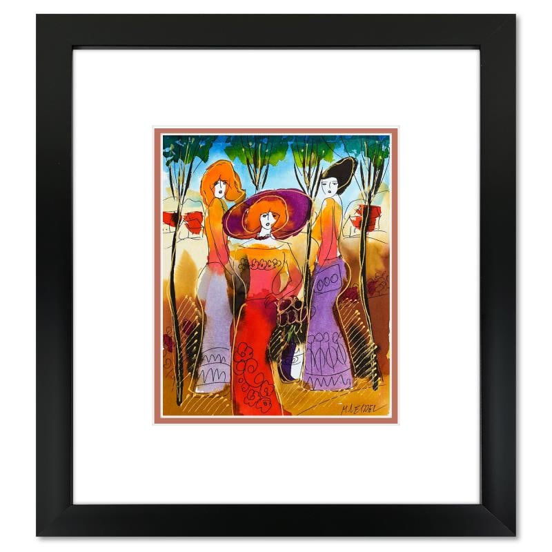 Untitled by Leider Original: This is an original mixed media watercolor painting on paper by Moshe Leider. Hand signed by the artist, this piece comes custom framed and includes a Letter of Authenticity. Measures approximately 16
