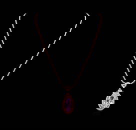 14KT Rose Gold 32.47 ctw GIA Certified Kunzite and Diamond Pendant With Chain