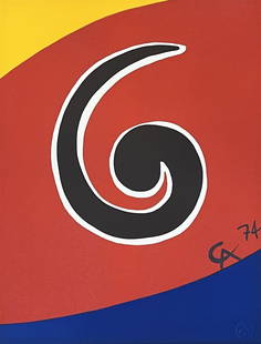 Sky Swirl Braniff Airlines by Calder, Alexander: Sky Swirl Braniff Airlines by Calder, Alexander. Open Plate Signed Lithograph. Dimensions: 20 x 26. Excellent Condition.