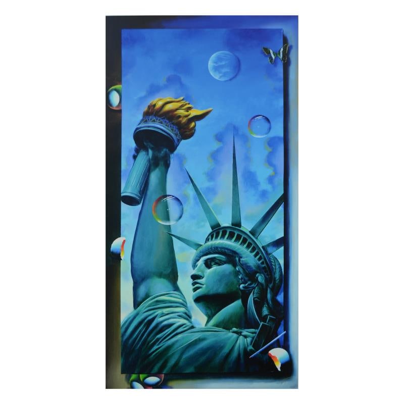 Standing Tall by Ferjo: "Standing Tall" is a limited edition giclee on canvas bearing Ferjos authorized signature. Includes Letter of Authenticity. Measures approx. 24" x 48" (image). This item requires special handling and
