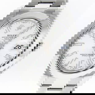 Rolex Mens Stainless Steel White Index Smooth Bezel Oyster Band Datejust Wristwa: One Mens Rolex Datejust 2 41MM Polished, Serviced & Electronically Tested, Rolex Stainless Steel Case: 41mm, Stainless Steel Crown, Rolex Bezel: Stainless Steel Smooth Bezel, Crystal: Sapphire With Ma