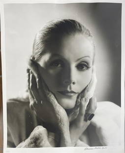 GARBO by Clarence Sinclair Bull: This is an original photo from the original negative of Garbo by Clarence Sinclair Bull 18.25x15" Facsimile signed and numbered 19/99 from "The John Kobal Collection"