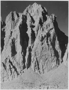 Adams - Mt. Winchell, Kings River Canyon: Artist: Ansel Adams - Title: Mt. Winchell, Kings River Canyon - Medium: Fine Art Reproduction Giclee on Canvas - Image Size: Approximately 32 inches x 24.5 inches - Unframed on Unstretched Canvas - Bi