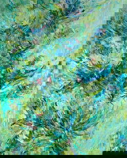 Ive Got the Blues by Adonna: Acrylic on stretched canvas, 16" x 20" by Adonna. COA.