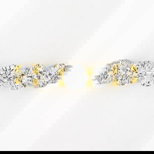 18k Yellow Gold 1.22 ctw Round Ideal Low Profile Diamond 5 Stone Stack Band Ring: A new solid 14k yellow gold band ring, with 5 round ideal cut natural diamonds (F/G Color - VS1/VS2 ; 1.22ctw). The ring is size 6.5, weighs a total of 2.94 grams, and measures 4.1mm wide.
