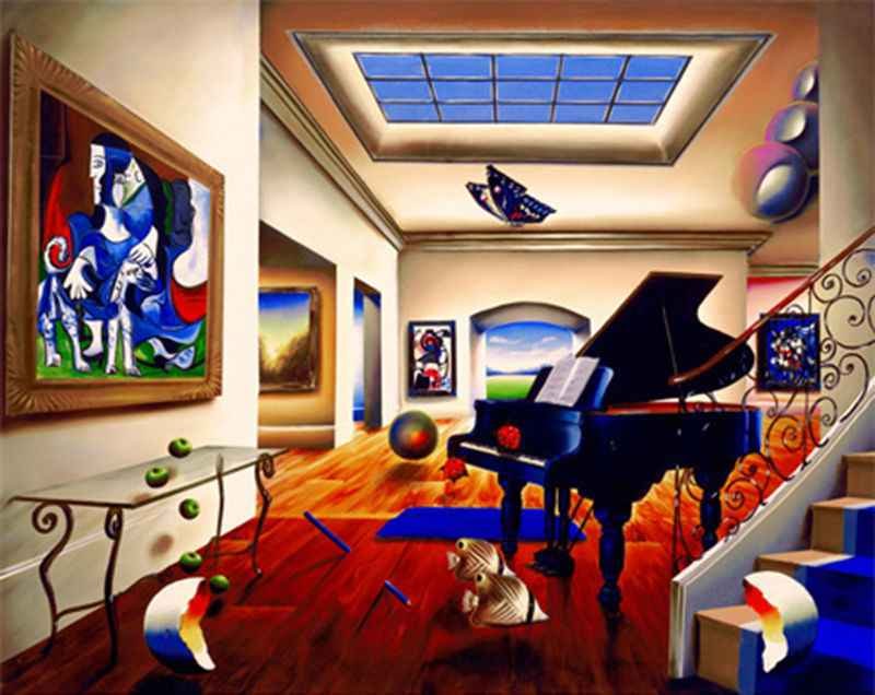 Melody AP by Ferjo: Melody AP by Ferjo. Limited Hand Signed Giclee on canvas. Dimensions: 25 x 20. Excellent Condition.