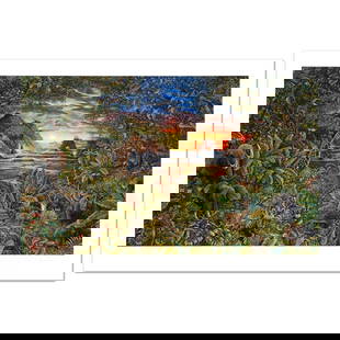Faces of Africa by Nelson Robert Lyn: Captivating audiences worldwide Nelson dazzles all with his incredible use of color and depth. "Faces of Africa" is a limited edition mixed media on paper numbered and hand signed by the artist! Inclu