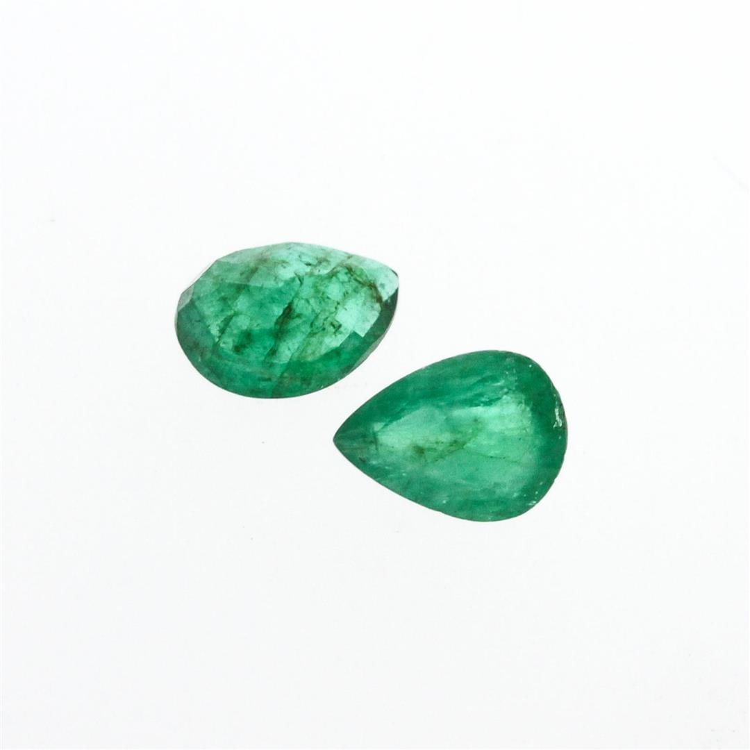 1.94 ctw Pear Cut Natural Emerald Parcel: One 1.94 ctw Pear Cut Natural Emerald Parcel.