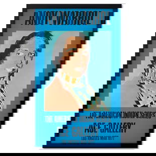 The American Indian Series (Blue) by Warhol (1928-1987): "The American Indian Series" is a vintage poster by Andy Warhol (1928-1987) from the Ace Gallery Los Angeles CA. This piece comes custom framed. Includes Letter of Authenticity. Measures approx. 33" x