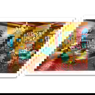 Homage to Chagall by Metlan Anatoly: "Homage to Chagall" is a limited edition lithograph on paper by Anatoly Metlan numbered and hand signed by the artist. Includes Certificate of Authenticity. Measures approx. 24" x 16" (with border) 22