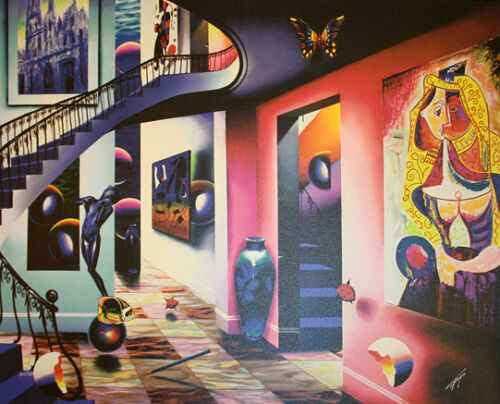 Picasso Lover AP by Ferjo: Picasso Lover AP by Ferjo. Limited Hand Signed Giclee on canvas. Dimensions: 31 x 24. Excellent Condition.