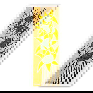 Sunflower Trio by Ben-Simhon Avi: "Sunflower Trio" is a limited edition serigraph on paper by Ben Simhon. It is numbered and hand signed and includes a letter of authenticity. Measures approximately 8.5" x 26.5" (image).