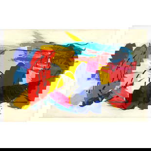 Untitled by Tal Original: This is an original painting on canvas by Inbar Tal, hand signed by the artist. Includes Letter of Authenticity. Measures approx. 20" x 30" (image).