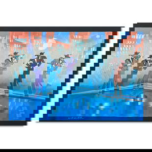 Untitled by Roitman Zina: This is a limited edition serigraph on paper by Zina Roitman. The piece comes hand signed by the artist numbered and with a letter of authenticity. Measures approximately 17" x 25.5".