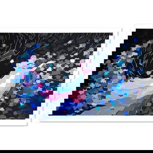 Untitled by Roitman Zina: This is a limited edition serigraph on paper by Zina Roitman. The piece comes hand signed by the artist numbered and with a letter of authenticity. Measures approximately 22.5" x 30".