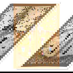 Untitled by Roitman Zina: This is a limited edition serigraph on paper by Zina Roitman. The piece comes hand signed by the artist numbered and with a letter of authenticity. Measures approximately 27" x 19.5".