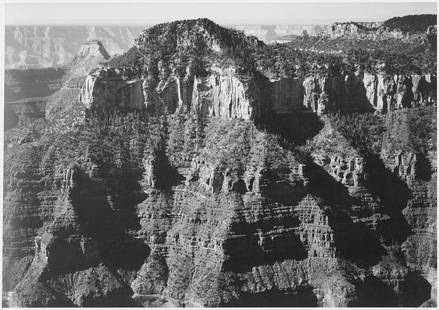 Adams - Grand Canyon 8: Artist: Ansel Adams - Title: Grand Canyon 8 - Medium: Fine Art Reproduction Giclee on Canvas - Image Size: Approximately 14 inches x 20 inches - Unframed on Unstretched Canvas - Biography: As a conser
