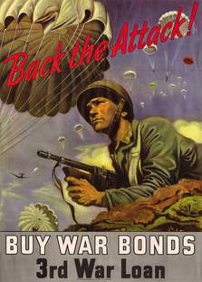 Anonymous - Back the Attack: Artist: Anonymous - Title: Back the Attack - Medium: Fine Art Reproduction Giclee on Canvas - Image Size: Approximately 32 inches x 23 inches - Unframed on Unstretched Canvas -