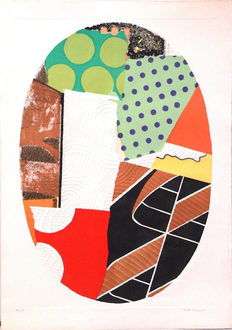 Unknown Title by Max Papart: Carborundum on Paper, 30 x 21, unframed