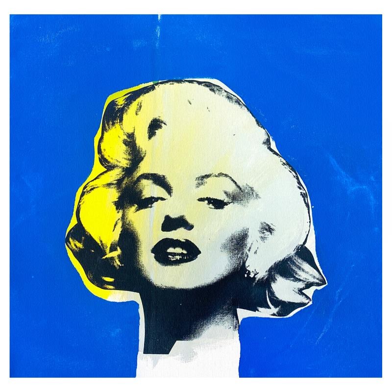 Untitled by Steve Kaufman (1960-2010): "Marilyn Monroe" is a hand embellished limited edition silkscreen mixed media on canvas by Andy Warhol protege, Steve Kaufman (1960-2010). This piece is TP numbered 2/50 and hand signed inverso. Inclu