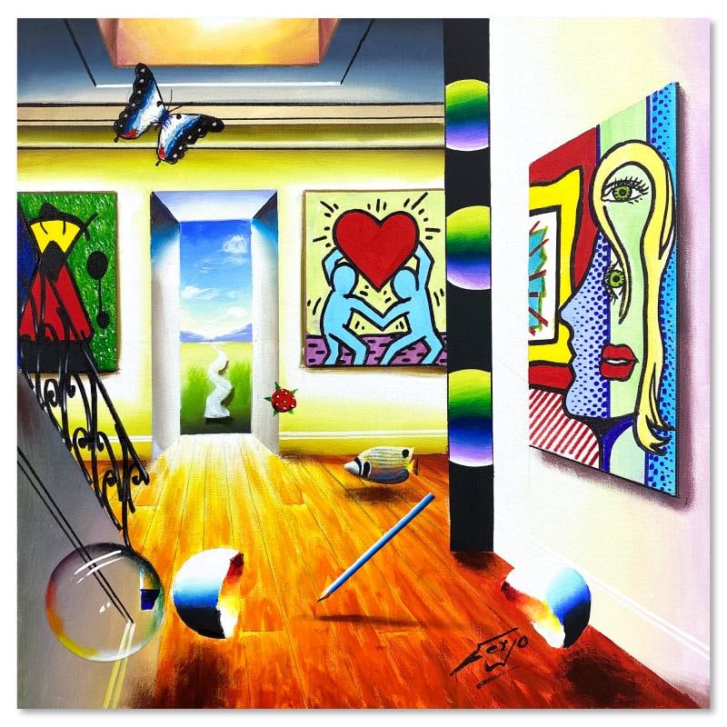 Untitled by Ferjo Original: This is an original oil painting on stretched canvas by Ferjo, hand signed by the artist. Includes Letter of Authenticity. Measures approx. 24" x 24" (image).