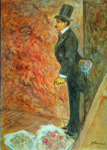 Jean-Louis Forain - In the Wings: Artist: Jean-Louis Forain - Title: In the Wings - Medium: Fine Art Reproduction Giclee on Canvas - Image Size: Approximately 20 inches x 14.25 inches - Unframed on Unstretched Canvas - Biography: Jean