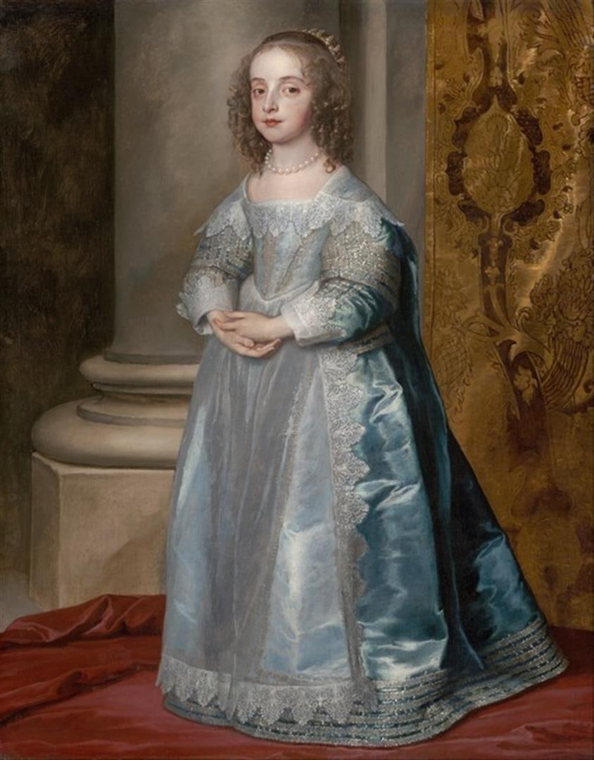 Van Dyck - Princess Mary, Daughter of Charles I: Artist: Van Dyck - Title: Princess Mary, Daughter of Charles I - Medium: Fine Art Reproduction Giclee on Canvas - Image Size: Approximately 32 inches x 25 inches - Unframed on Unstretched Canvas - Bio