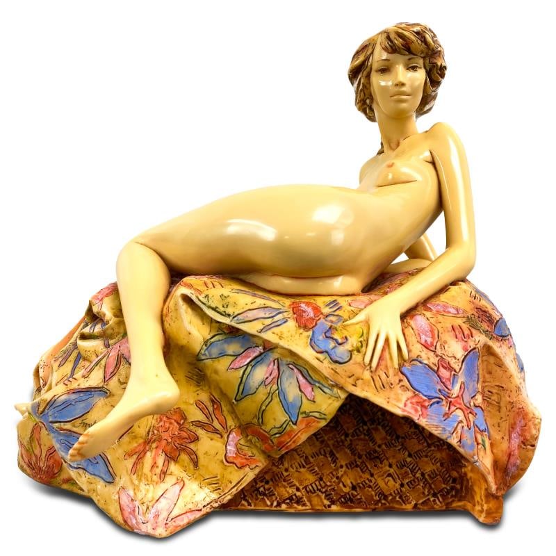 Awakening Beauty by Gallo, Frank: "Awakening Beauty" is a limited edition epoxy resin sculpture by Frank Gallo, numbered and hand signed by the artist. Includes Letter of Authenticity. Measures approx. 14" x 17" x 9". Due to the age o