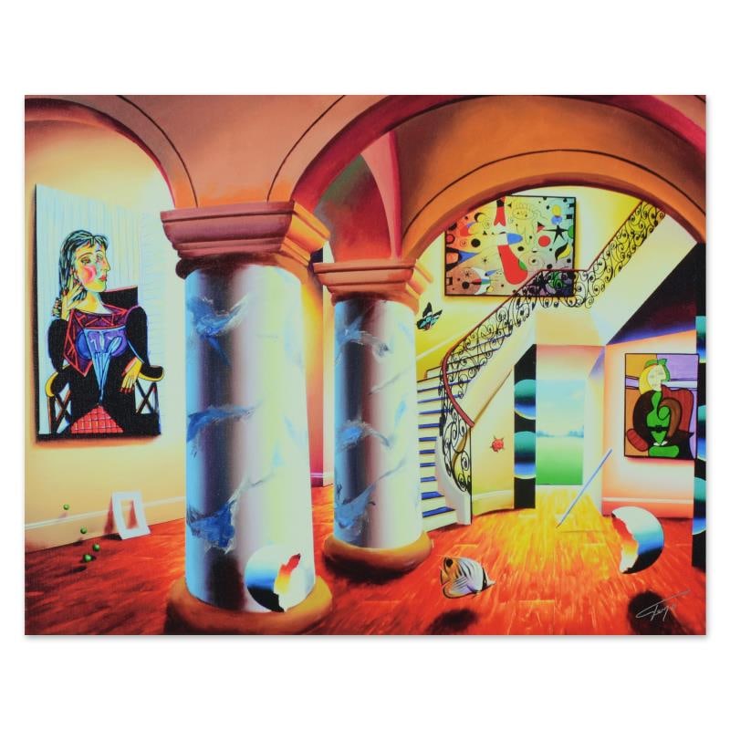 Majestic Splendor by Ferjo,: "Majestic Splendor" is a limited edition giclee on canvas, numbered and bearing Ferjo's authorized signature. This piece comes gallery wrapped. Includes Letter of Authenticity. Measures approx. 24" x