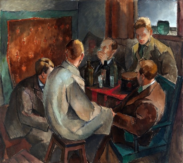 Alvar Cawen - The November Group: Artist: Alvar Cawen - Title: The November Group - Medium: Fine Art Reproduction Giclee on Canvas - Image Size: Approximately 28.5 inches x 32 inches - Unframed on Unstretched Canvas - Biography: Frans