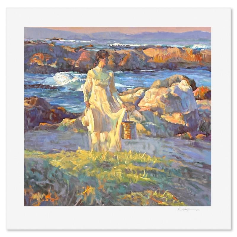 Reflections at Dawn by Hatfield, Don: "Reflections at Dawn" is a limited edition printer's proof serigraph on paper by Don Hatfield, numbered and hand signed by the artist. Includes Letter of Authenticity. Measures approx. 30.5" x 31" (bo