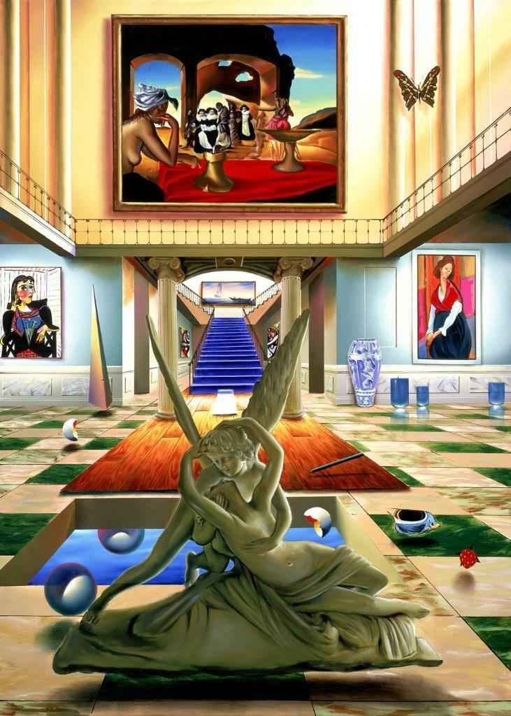 The New Generation Middle Panel AP by Ferjo: The New Generation Middle Panel AP by Ferjo. Limited Hand Signed Giclee on canvas. Dimensions: 38 x 27. Excellent Condition.