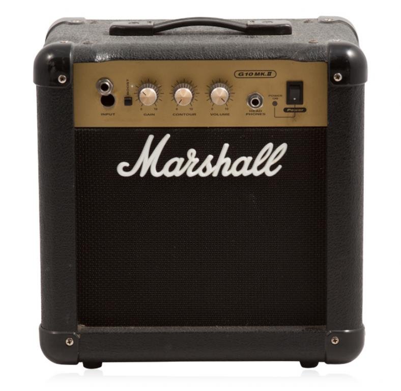 Marshall G10 MKII Guitar Amplifier UK13: Marshall G10 MKII Guitar Amplifier UK13. Good Condition! MU26VD. One guitar amp featuring: 40 watt combo practice amp, boost button, gain control, contour, volume, headphone socket and has measurement