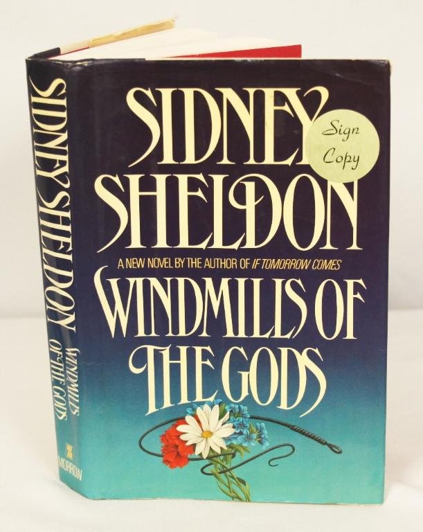 Autographed Copy of "Windmills Of The Gods" BK33: Autographed Copy of "Windmills Of The Gods" BK33. As-Is Condition! YQ23SV. This copy of "Windmills Of The Gods" is autographed by the author, Sidney Sheldon.